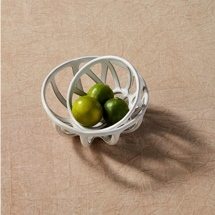 Mud Pie Ceramic Fruit Basket Set