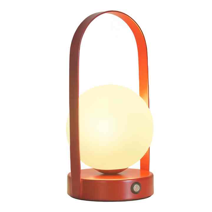 Portable LED Small Glass Ball Bedside Lamp (6 colors)
