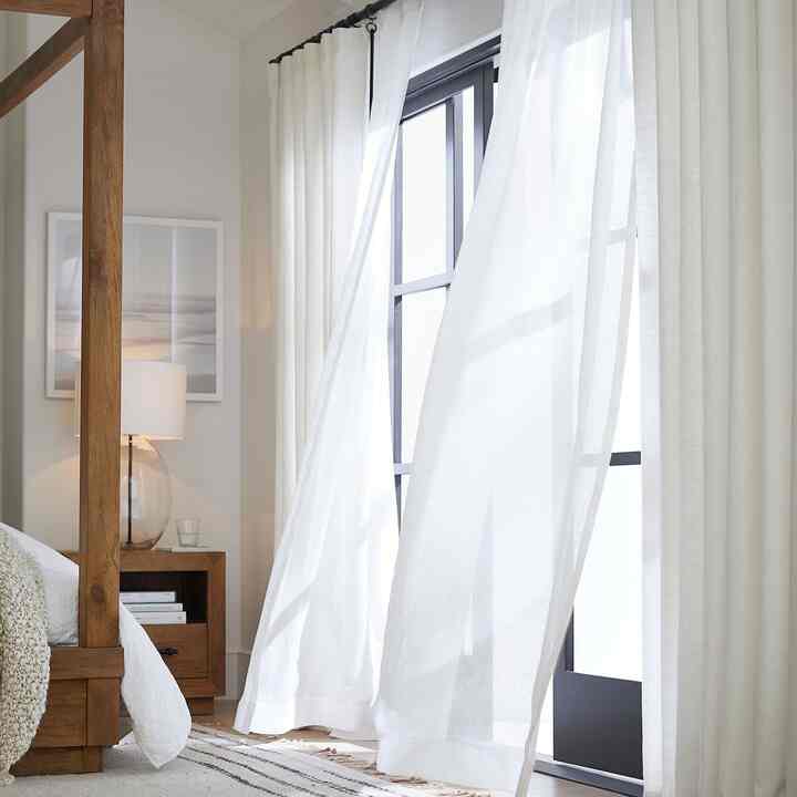 Emery Linen Sheer Curtain (Multiple options)