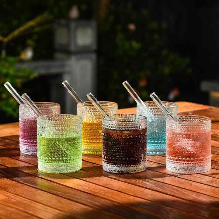 ALINK Short Glass Straws