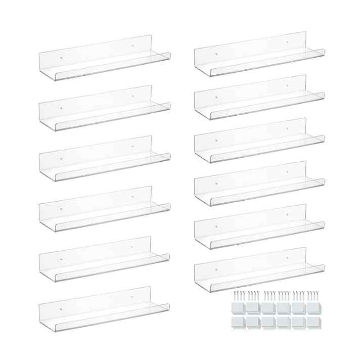 Acrylic Wall Shelves for Storage