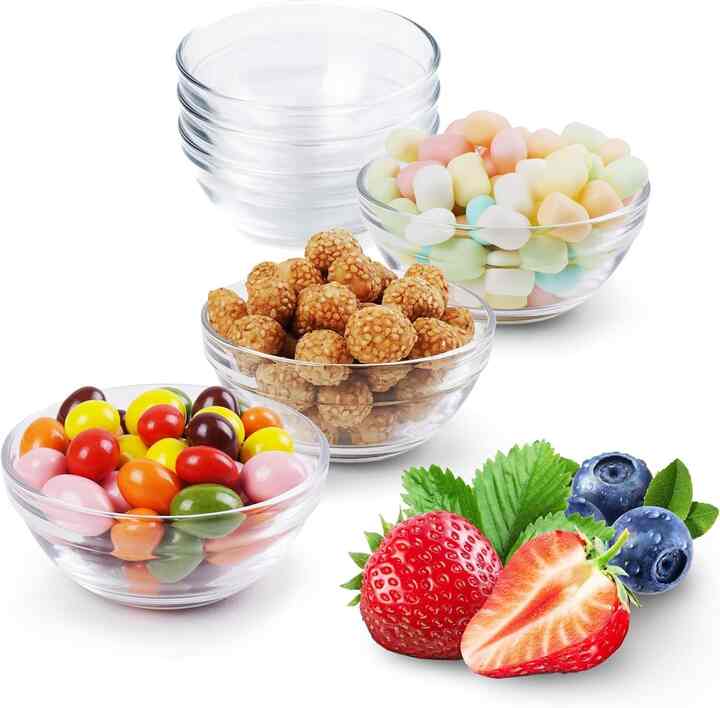 Mini Glass Prep Pinch Bowls