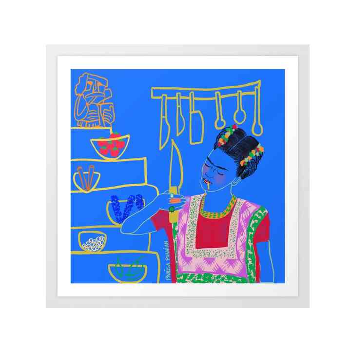 Frida Kahlo And Her Knife Art Print (5 Sizes)