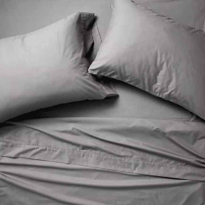 Casaluna Queen 400 Thread  Count Percale Sheet Set Dark Gray (Multiple options)