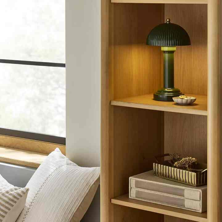 Library Table Lamp Green