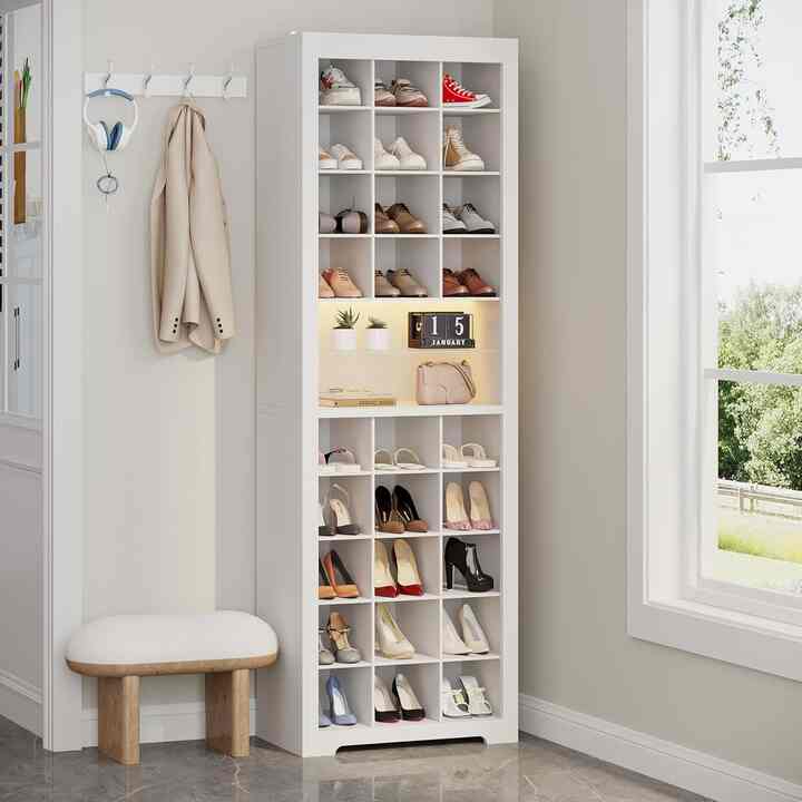 11-tier shoe storage cabinet