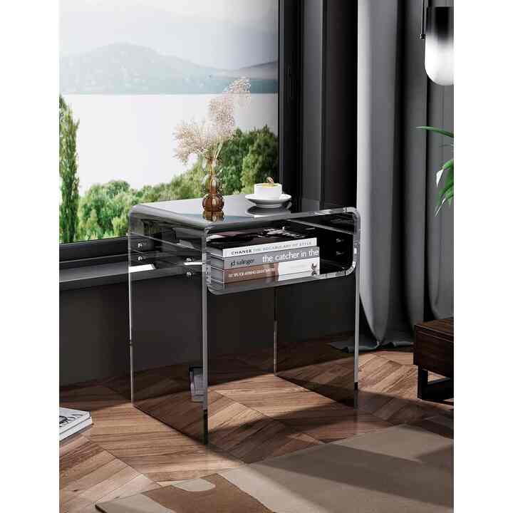 Solaround Clear Acrylic End Table (Multiple options)