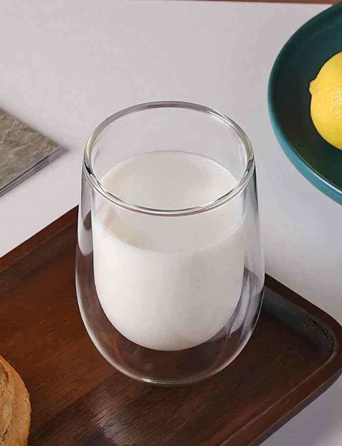 Double Layer Insulated Clear Heat-Resistant Glass Cup