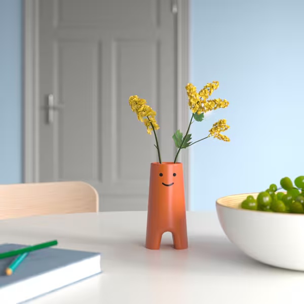 IKEA FRÖVÄXT Brown Orange Vase | Multi-purpose use Playful design