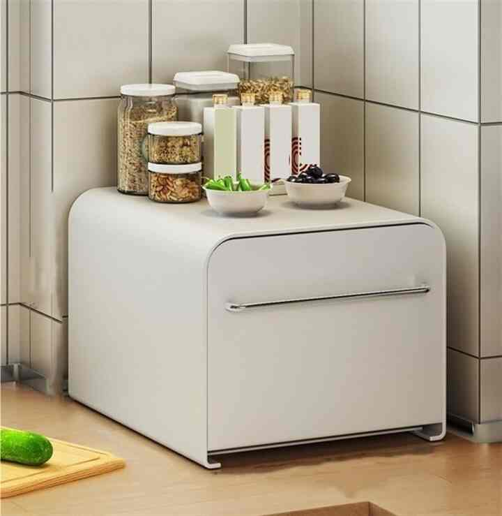 Contemporary Metal Tabletop Cup Storage Cabinet