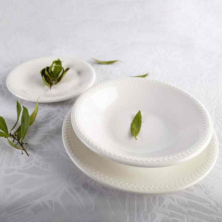 VAJILLA 18PZ Donna White,Black,Standard