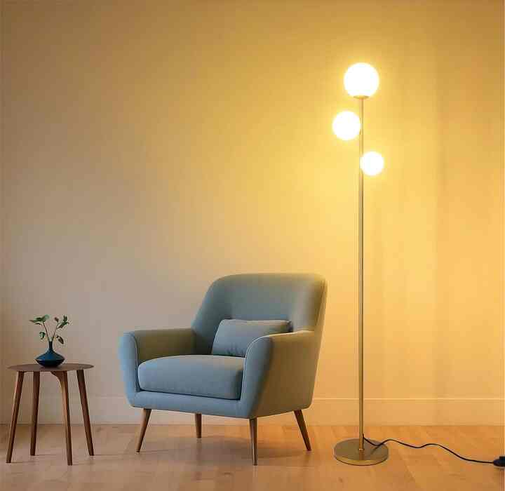 3 Globe Mid Century Modern Floor Lamp (Multiple options)