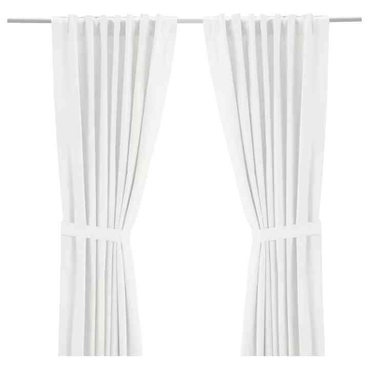 RITVA Curtains with tie-backs