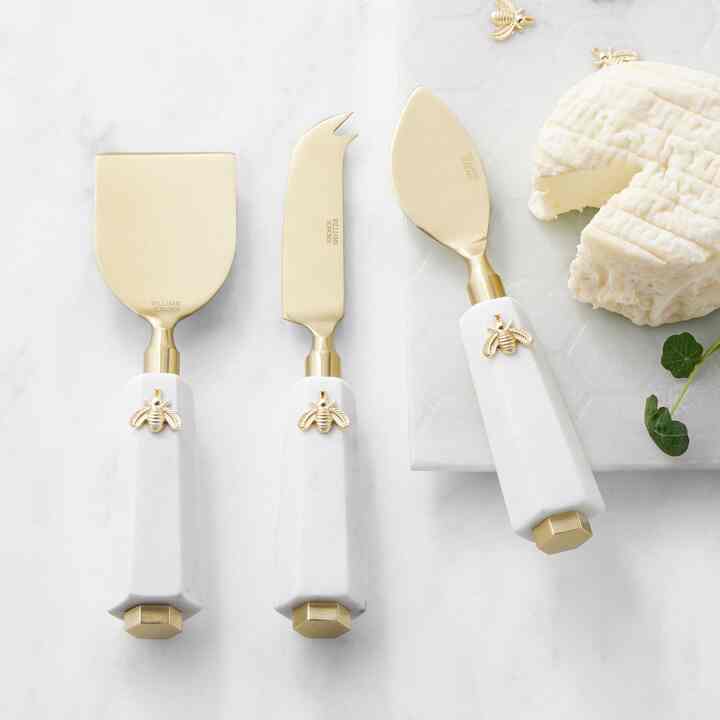 Marble Honeycomb Cheese Knives