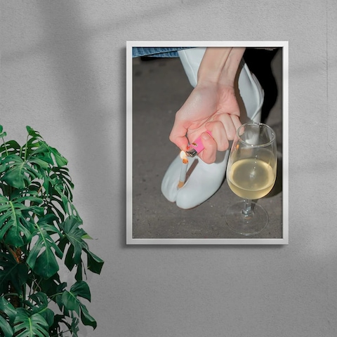 drool ポスター A lighter please DROOL A lighter please by Tom Modol | Art & Frames | Ohouse