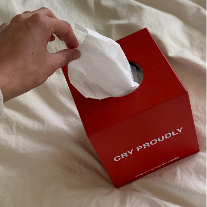 Cry Proudly Tissue Box Cover