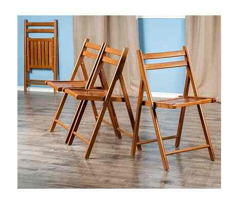 Winsome Robin 4-PC Folding Set Teak Chair (4 colors)
