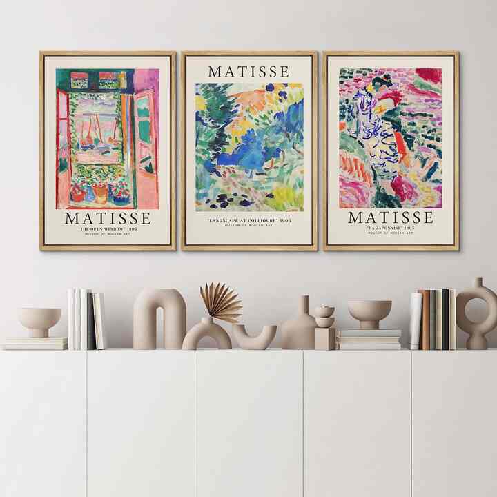 IDEA4WALL Henri Matisse Modern 3 Pieces (Multiple options)