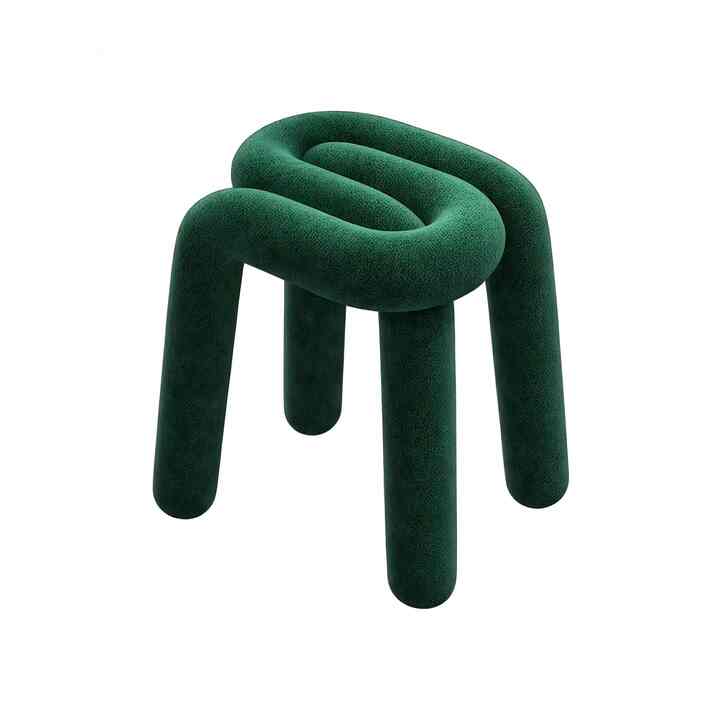 The Bold Bouclé Loop Stool