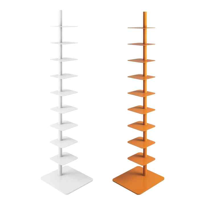 9-Tier Metal Spine Bookshelf (6 colors)