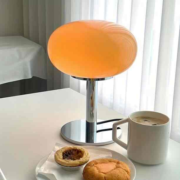 Mushroom Glass Desk Lamp