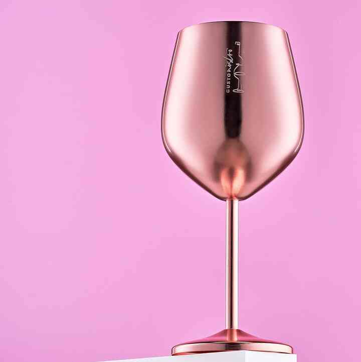 Gusto Nostro Stainless Steel Wine Glass