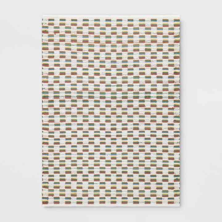 Checkered Chindi Handwoven Area Rug