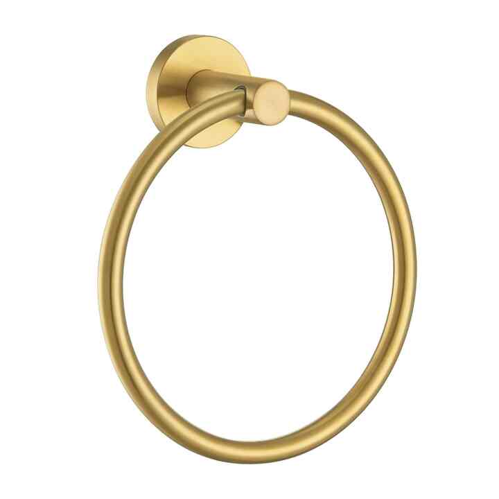 APLusee Brushed Gold Hand Towel Ring