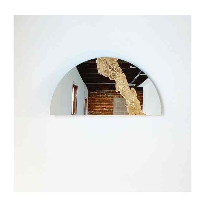 Candice Luter Glissando Half-Circle Mirror