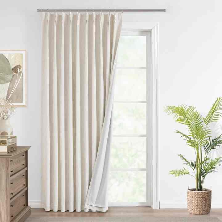 Vision Home Natural Pinch Pleated Full Blackout Curtains (Multiple options)