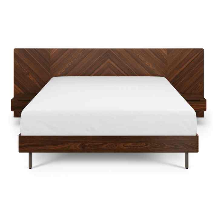 Nera King Low Profile Bed with Nightstands Set