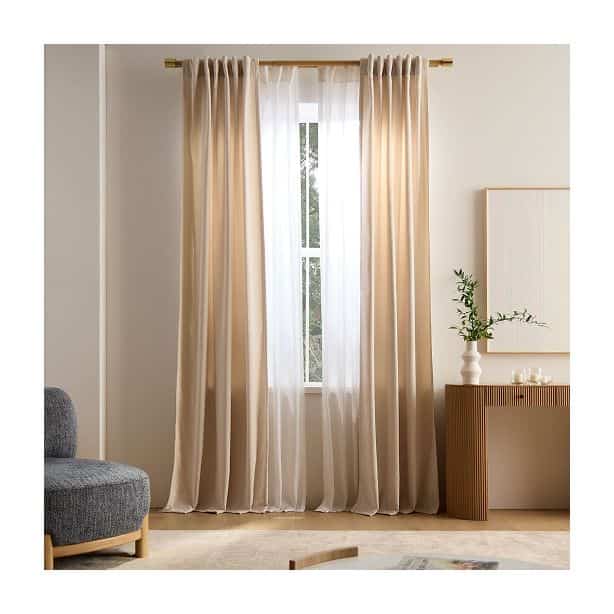 Sheer European Flax Linen Curtain (Multiple options)