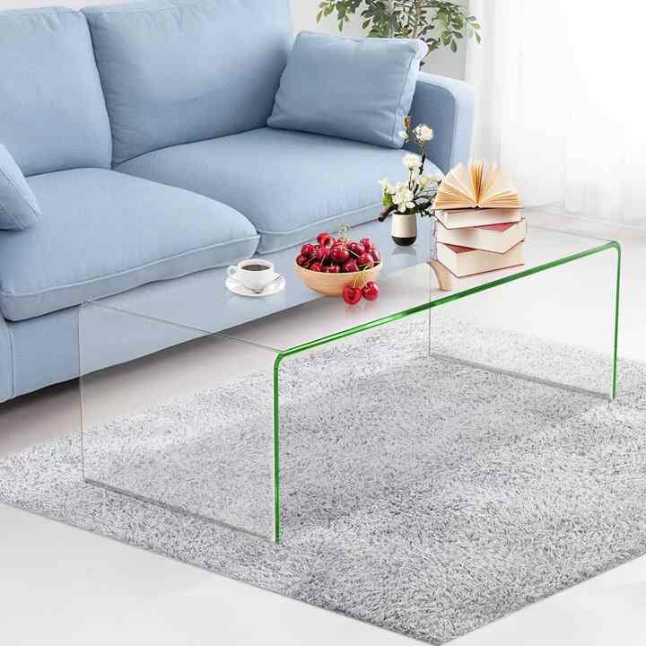 Costway Tempered Glass Coffee Table