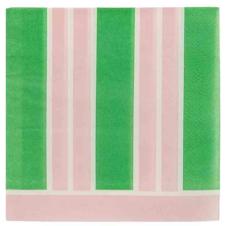 Pink & Green Preppy Napkins