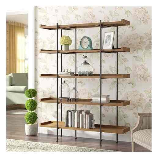 Beckett Wood 6-High Storage Bookshelf Sable (Multiple options)