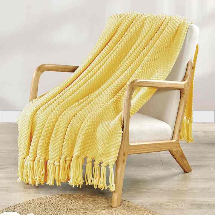 HESTIN Summer Knitted Throw