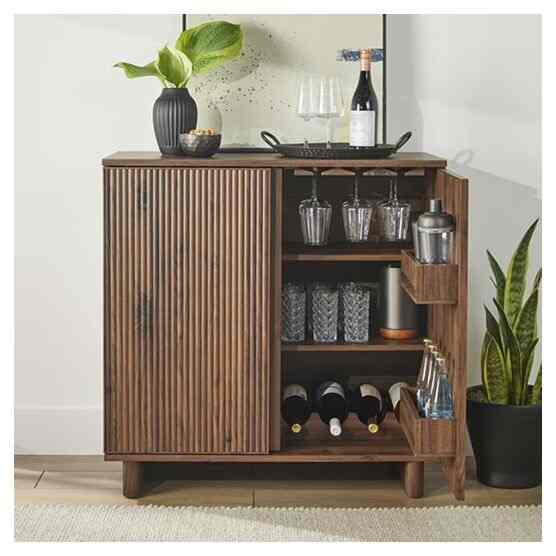 Better Homes & Gardens Lillian Fluted Bar Cabinet