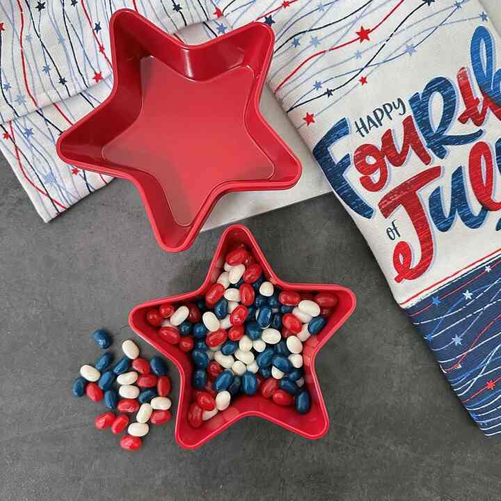 UPware Patriotic Star Shaped Dessert Bowls (4 colors)