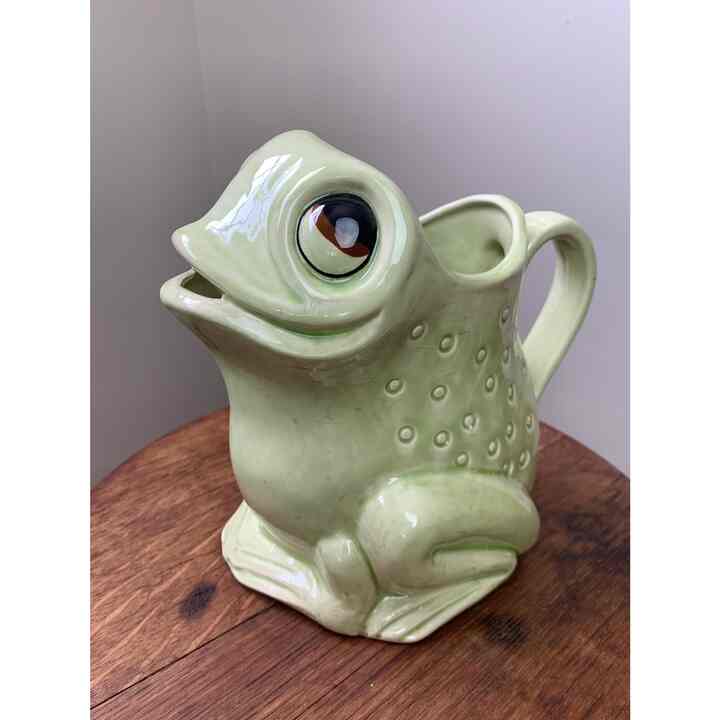 Vintage Ceramic Frog Pitcher