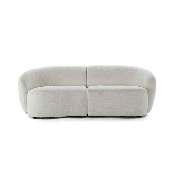 Lenora Fabric 2 Piece Loveseat-Pearl (Discontinued)