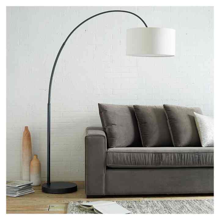 Overarching Linen Shade Floor Lamp(3colors)