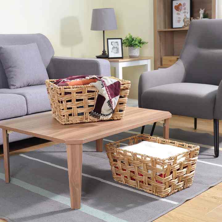 Better Homes & Gardens Medium Hyacinth Twist Storage Basket with Handles