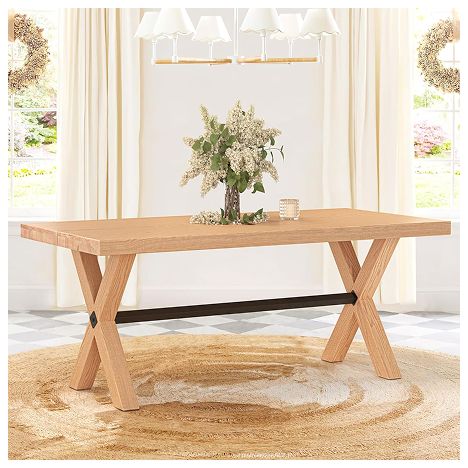 Table with Natural Wood Grain| Ohouse(オーハウス)家具