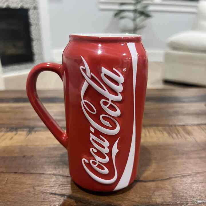 Red Coca-Cola Mug with Handle 