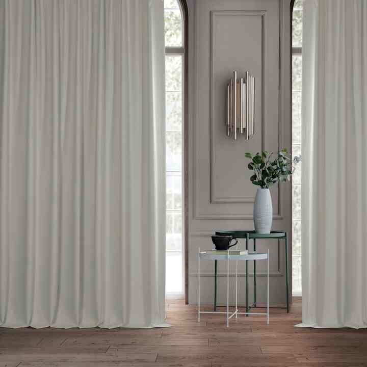 Exclusive Fabrics Performance Linen Extrawide Hotel Blackout Curtain