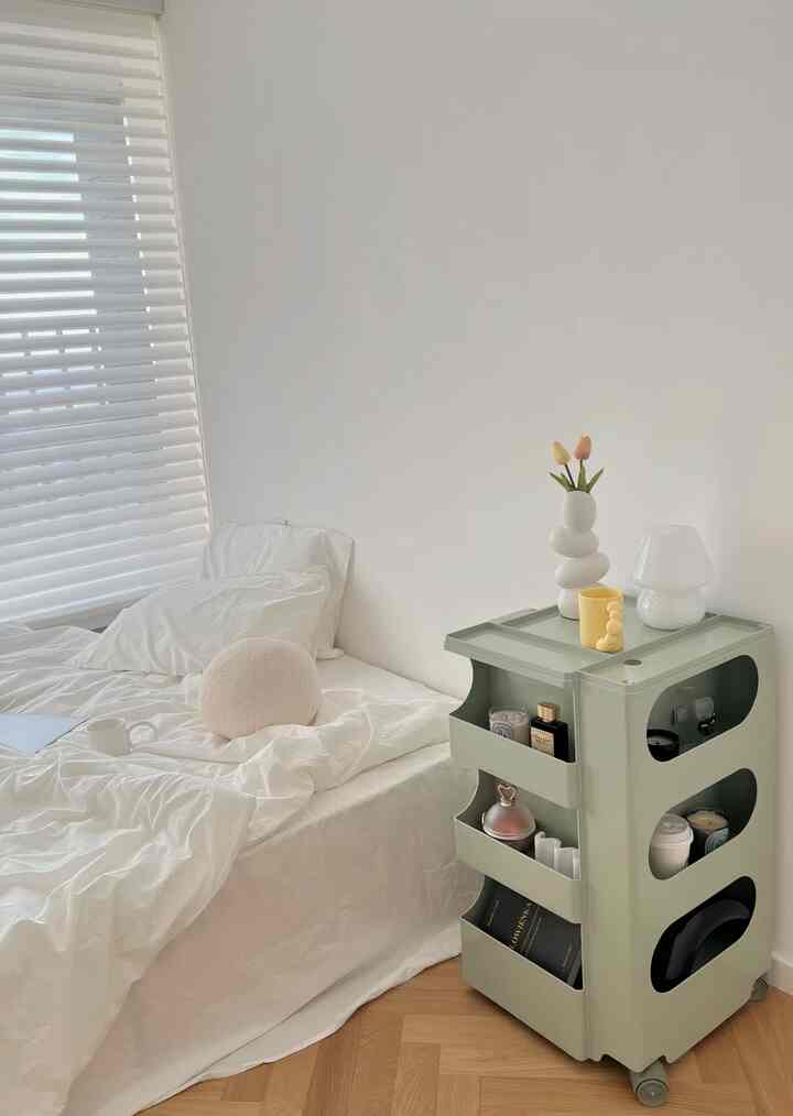 Keeping it simple with my little corner a minimal vibes comfort with a stylish and functional side table #cozycorner #minimalistliving #bedroomgoals #sidetable