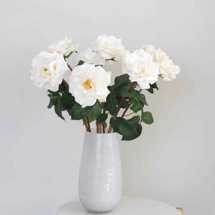Artificial White Garden Rose
