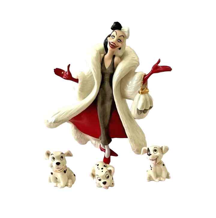 Disney CRUELLA DE VIL + 3 Puppy Dogs