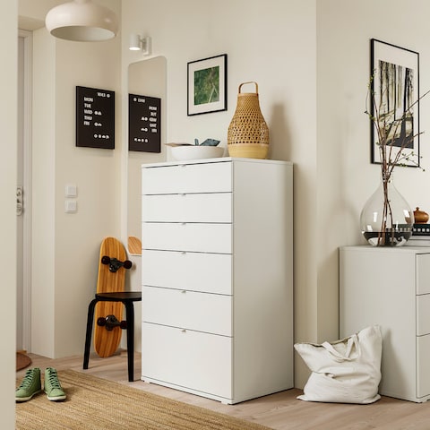 IKEA VIHALS 6-Drawer Dresser | Safety feature Cohesive design Cabinets | Ohouse IKEA VIHALS 6-Drawer Dresser | Safety feature Cohesive design Cabinets | Ohouse