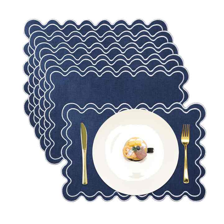 Cotton Linen Placemats (Set of 6)